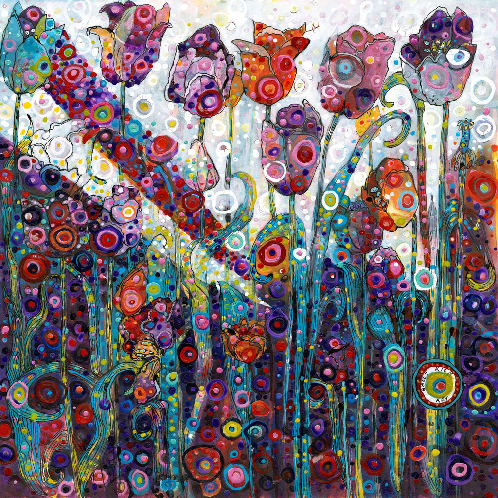 Purple Tulips Canvas