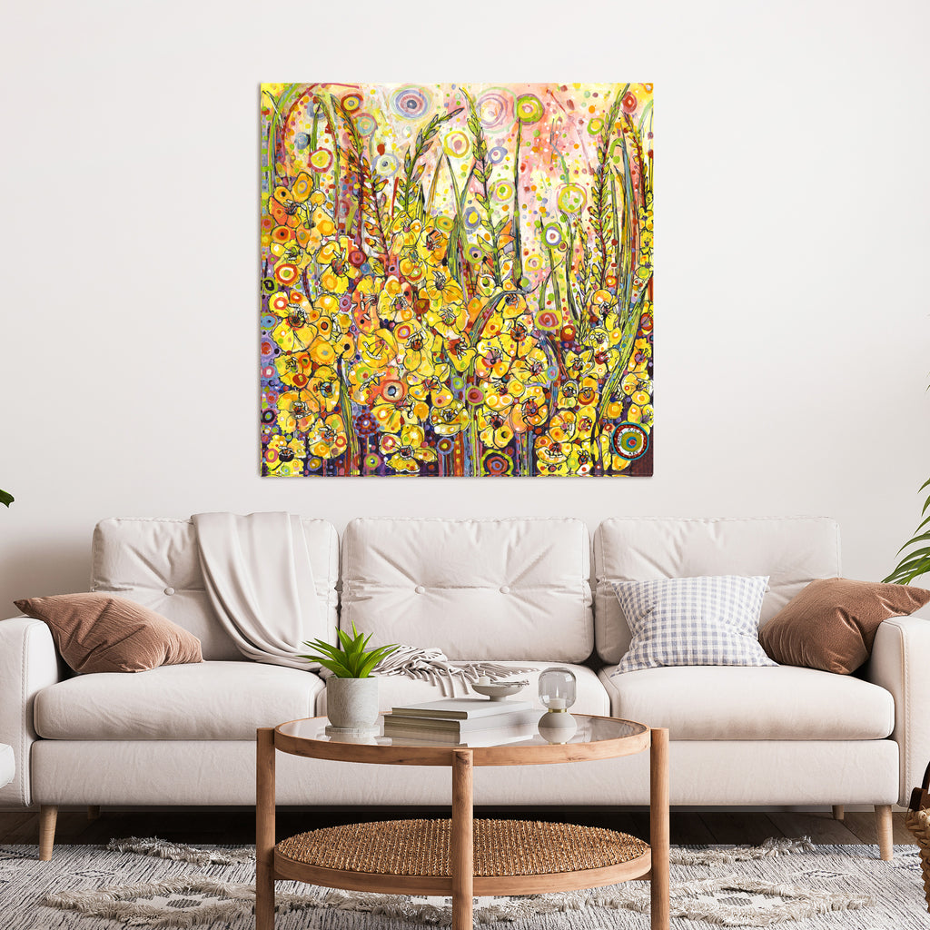 Golden Gladioli Canvas