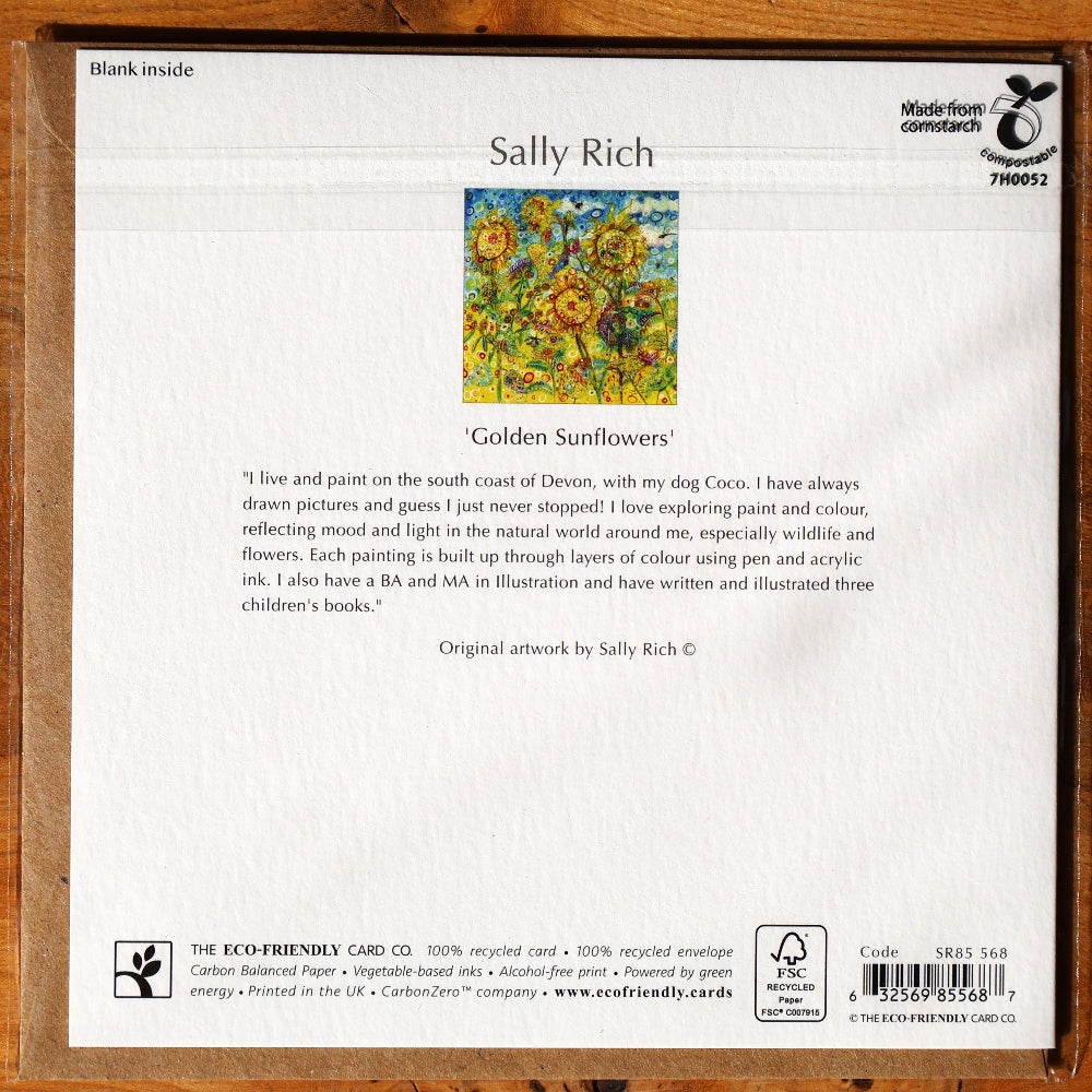 Golden Sunflowers Card