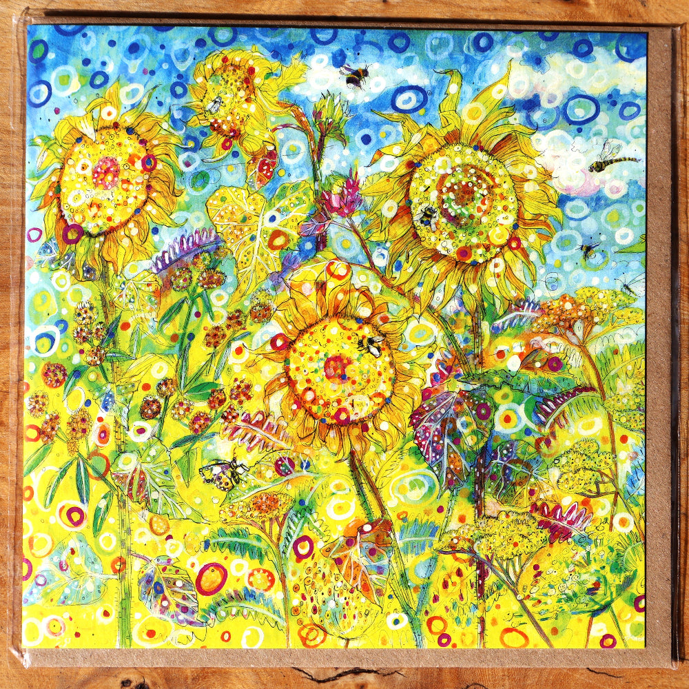 Golden Sunflowers Card