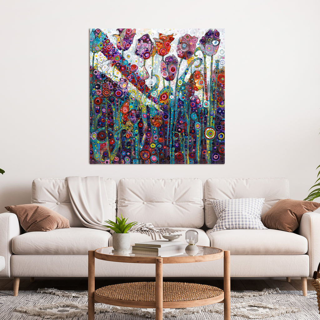 Purple Tulips Canvas