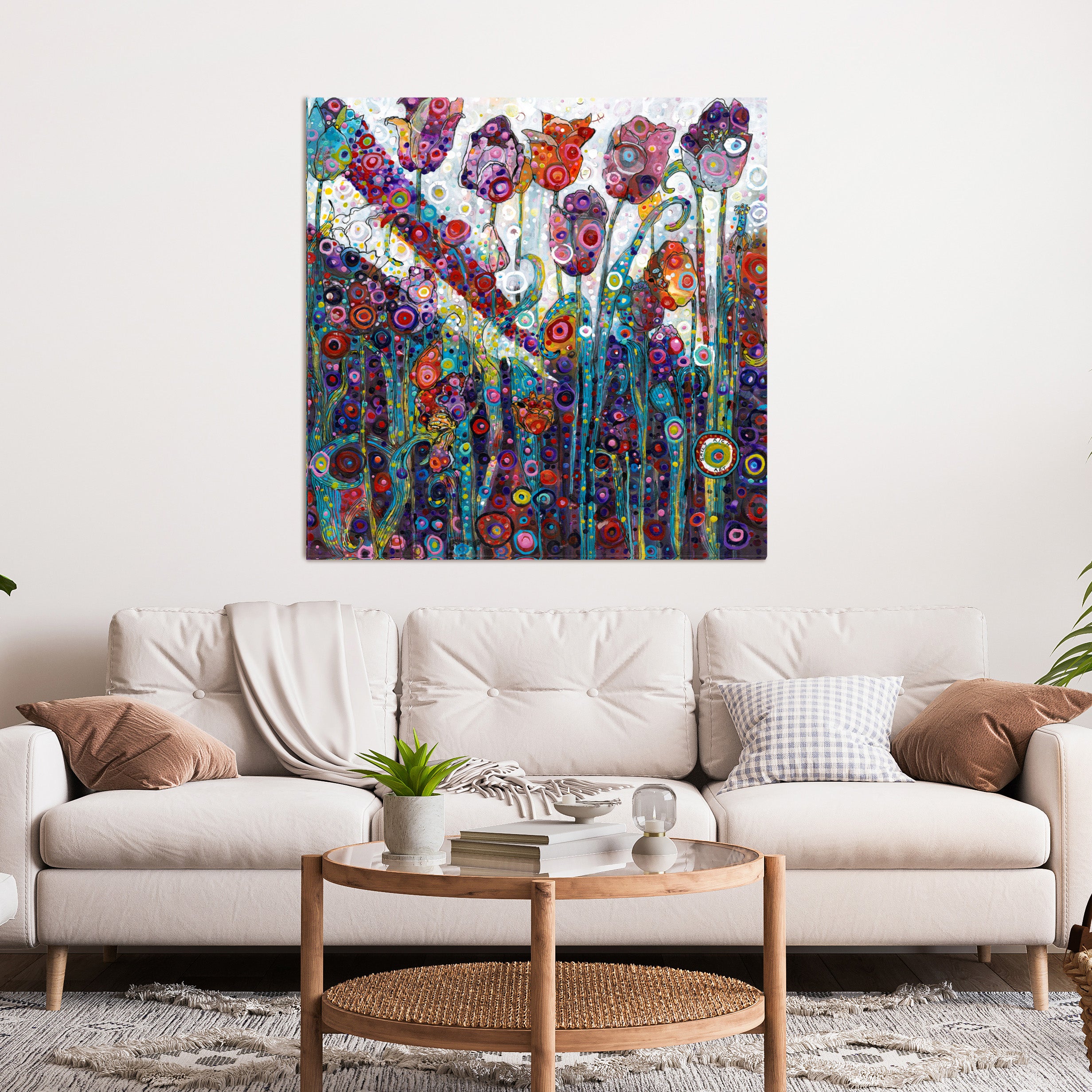 Purple Tulips Canvas