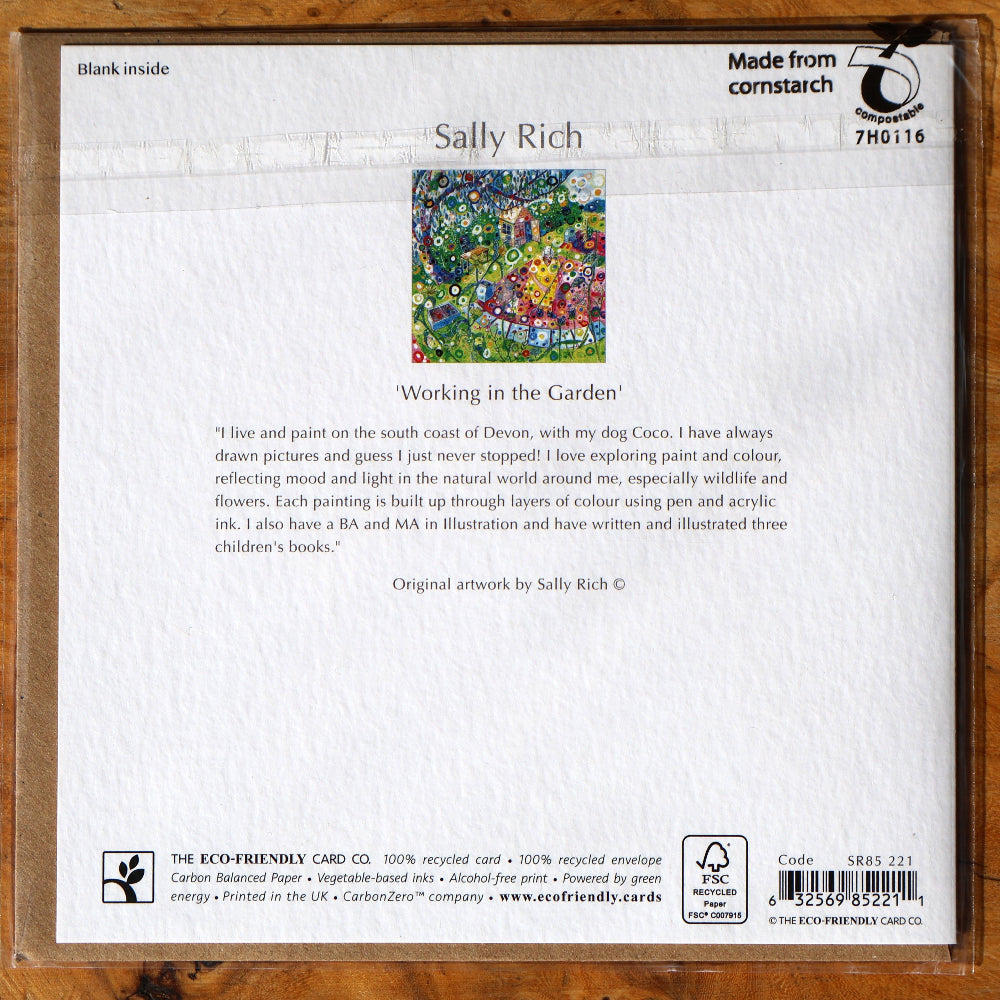 Working in the Garden Card