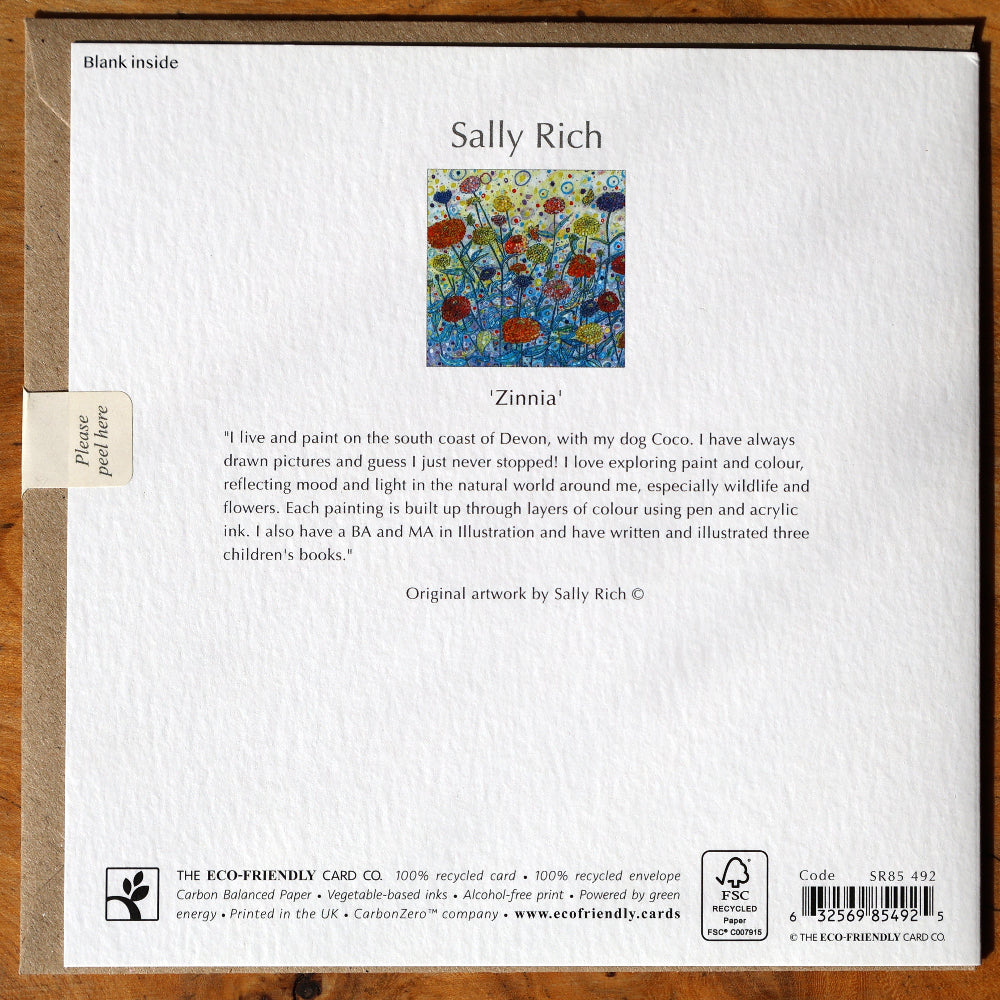 Zinnias Card