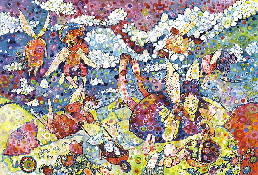 Gardening Angels Canvas