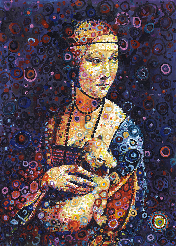 Lady With Ermine Canvas
